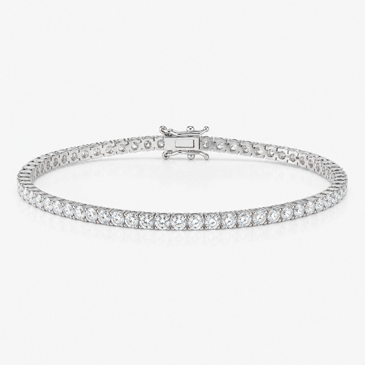 Moissanite Tennis Bracelet – 925 Sterling Silver