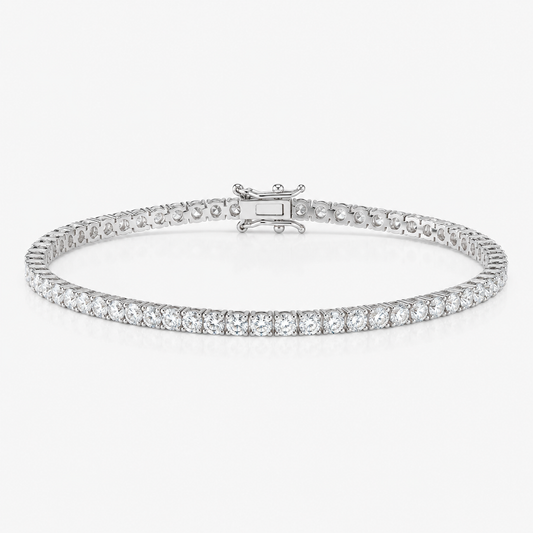 Moissanite Tennis Bracelet – 925 Sterling Silver